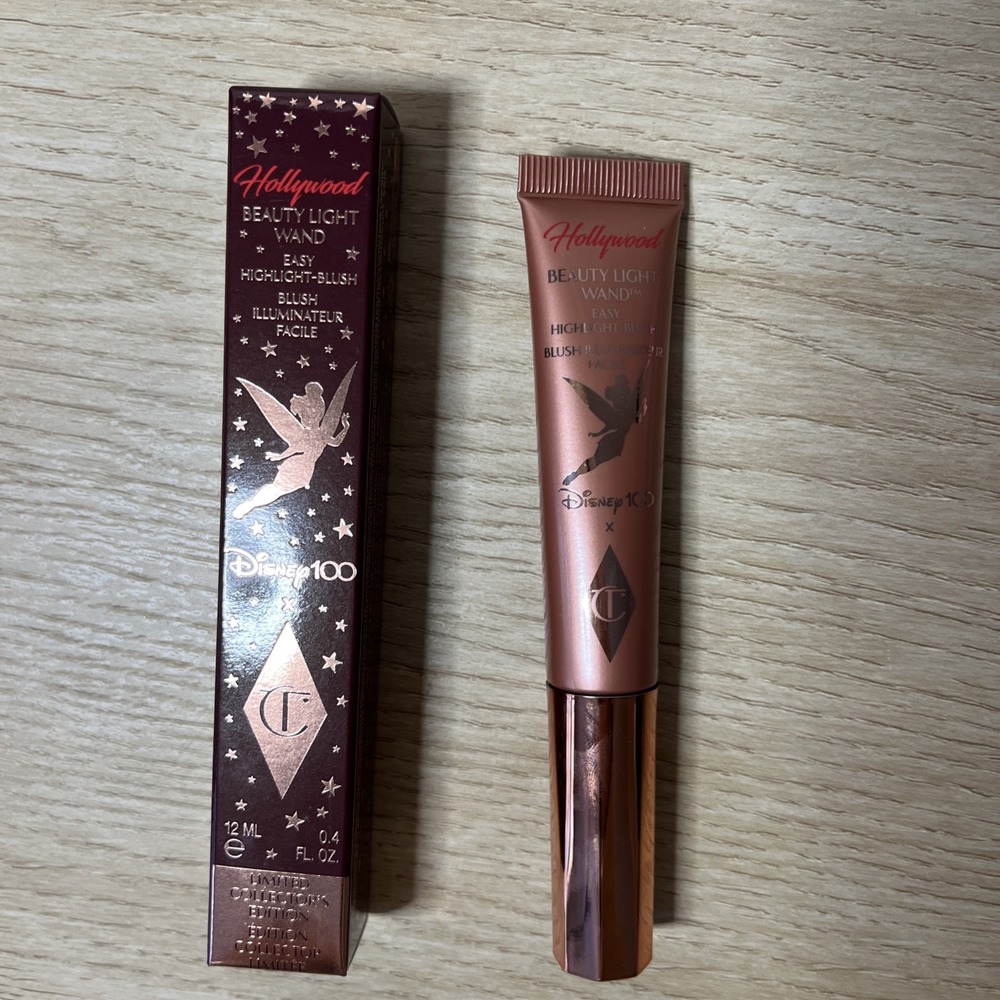 NIB Charlotte Tilbury Disney Hollywood‎ Beauty Light Wand Highlight Blush PINK